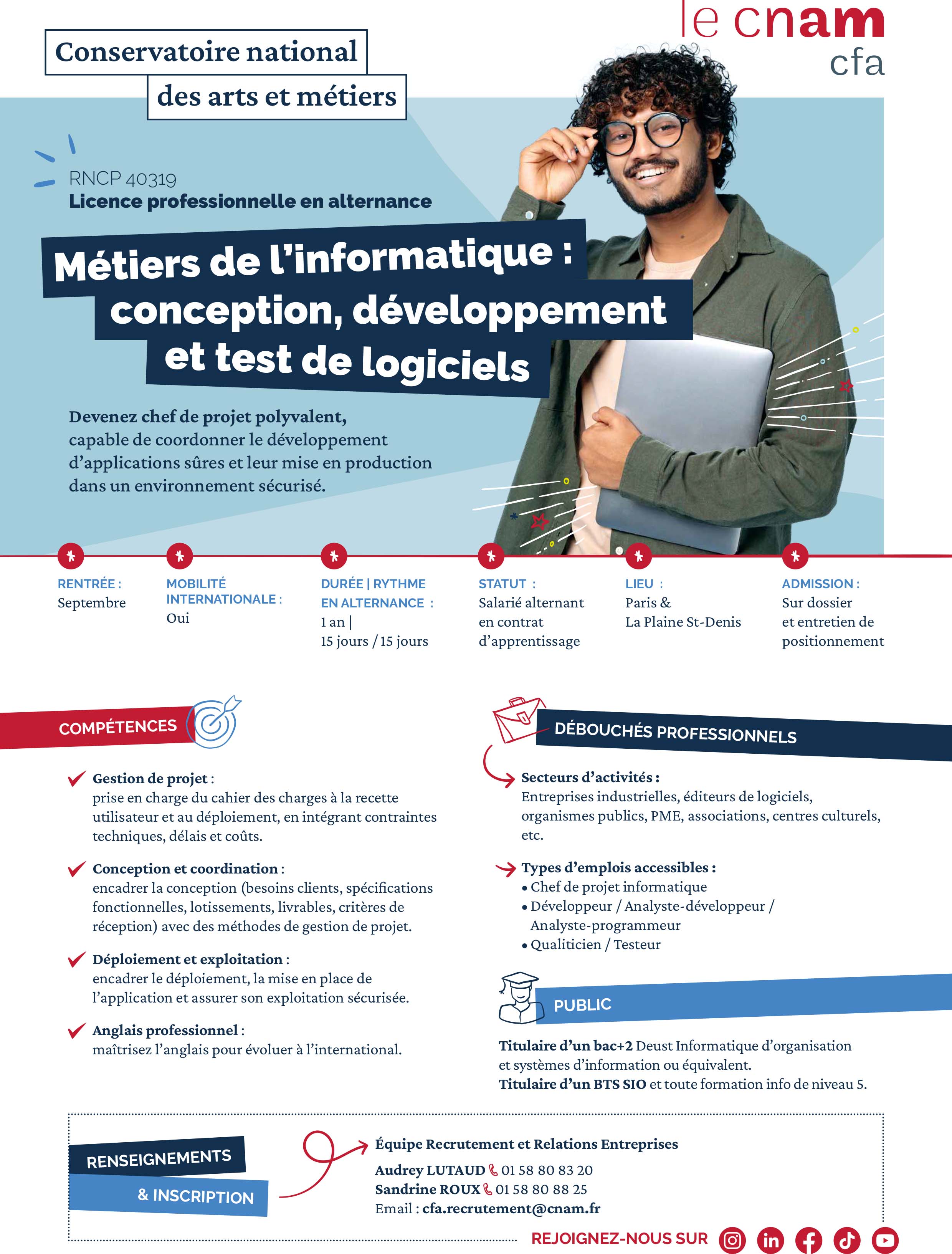 Plaquette licence professionnelle informatique