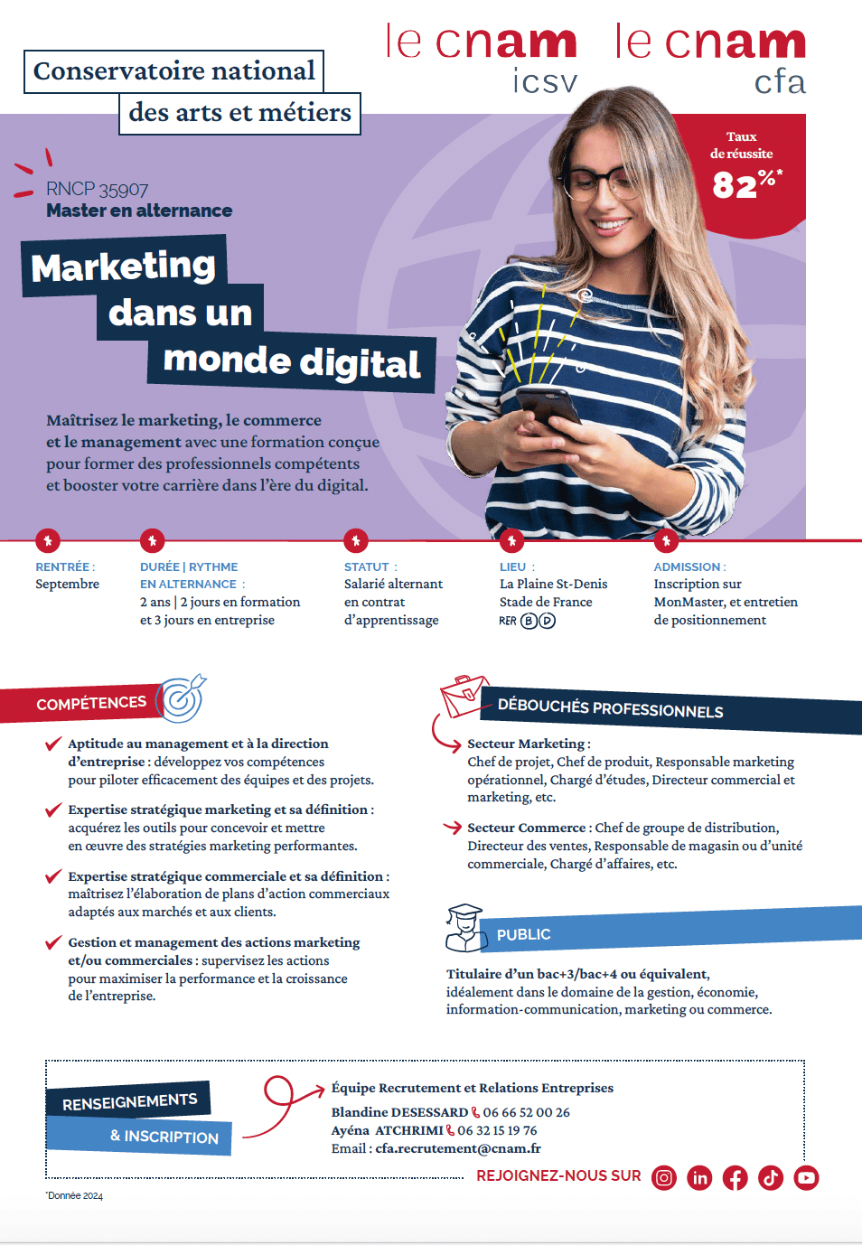 Fiche Formation Marketing, vente dans un monde digital en alternance