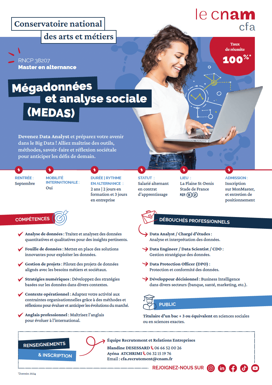 Télécharger la fiche Formation Master Mégadonnées