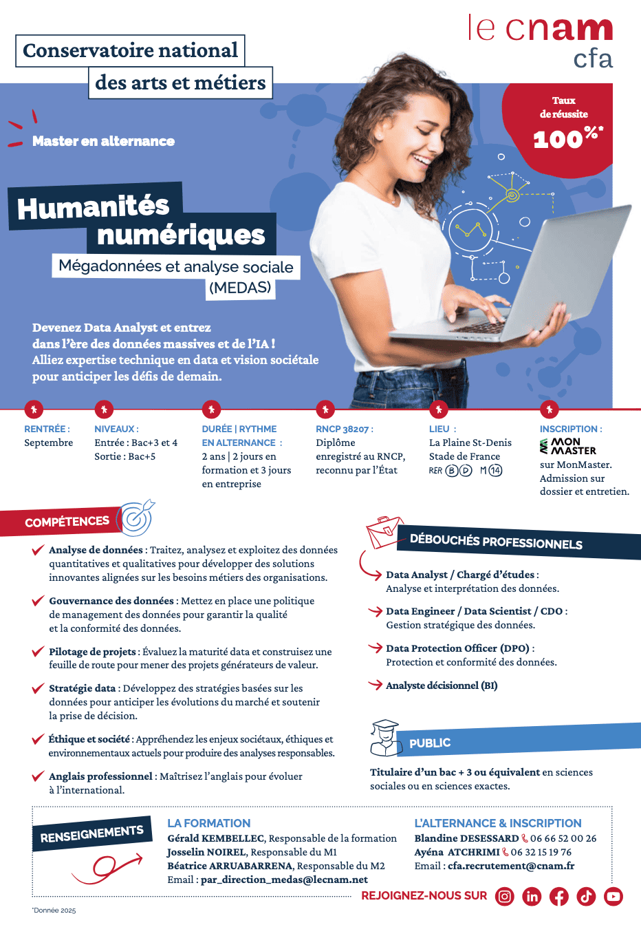 Fiche formation Megadonnees alternance CFA Cnam Saint Denis