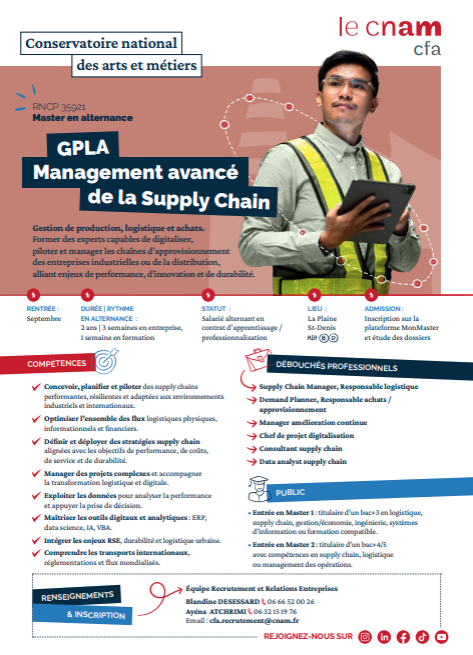 Master Management avancé de la Supply Chain